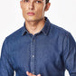 Denim Shirts: Mid Blue