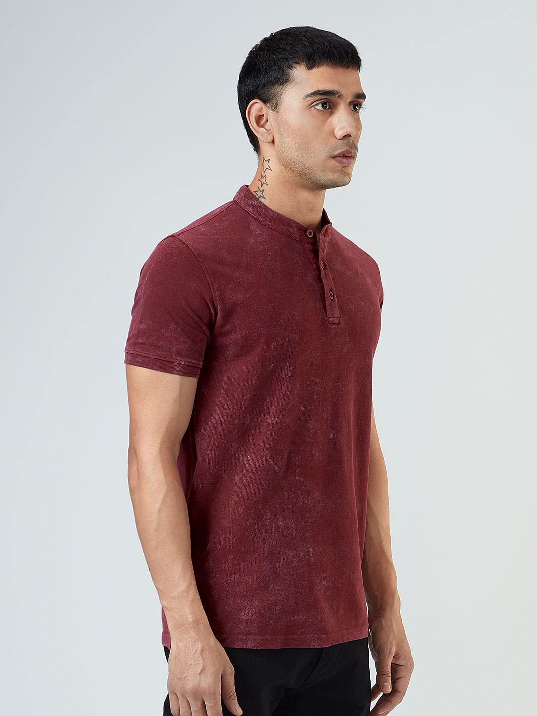 Solid Polo: Red (Acid Wash)