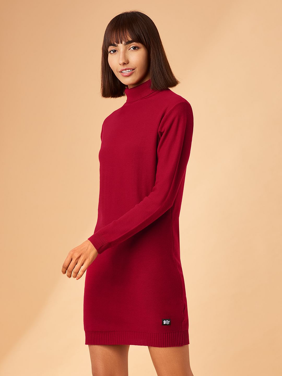 Solids: Maroon Cable Knit