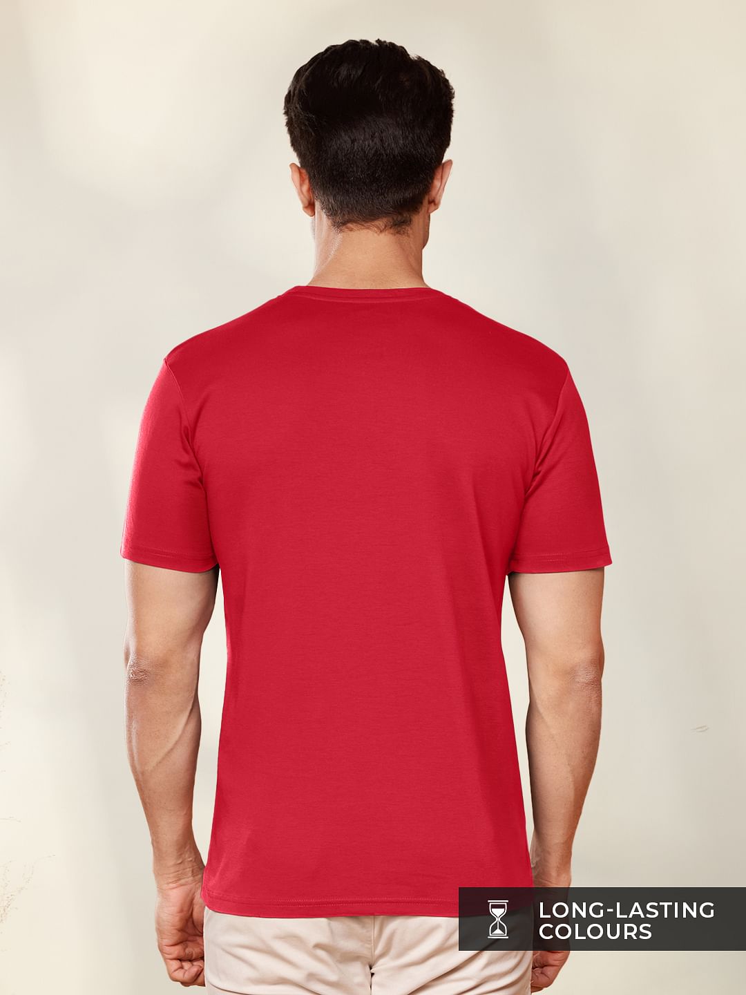 Supima Cotton Half Sleeve: Brick Red