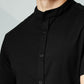 Solid Knit Shirt: Black