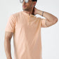 Solids Mandarin Polo: Nude Pink