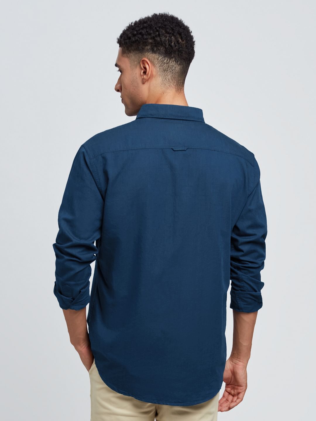 Oxford Shirt: Navy Blue