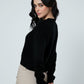 Knitted Sweater: Black