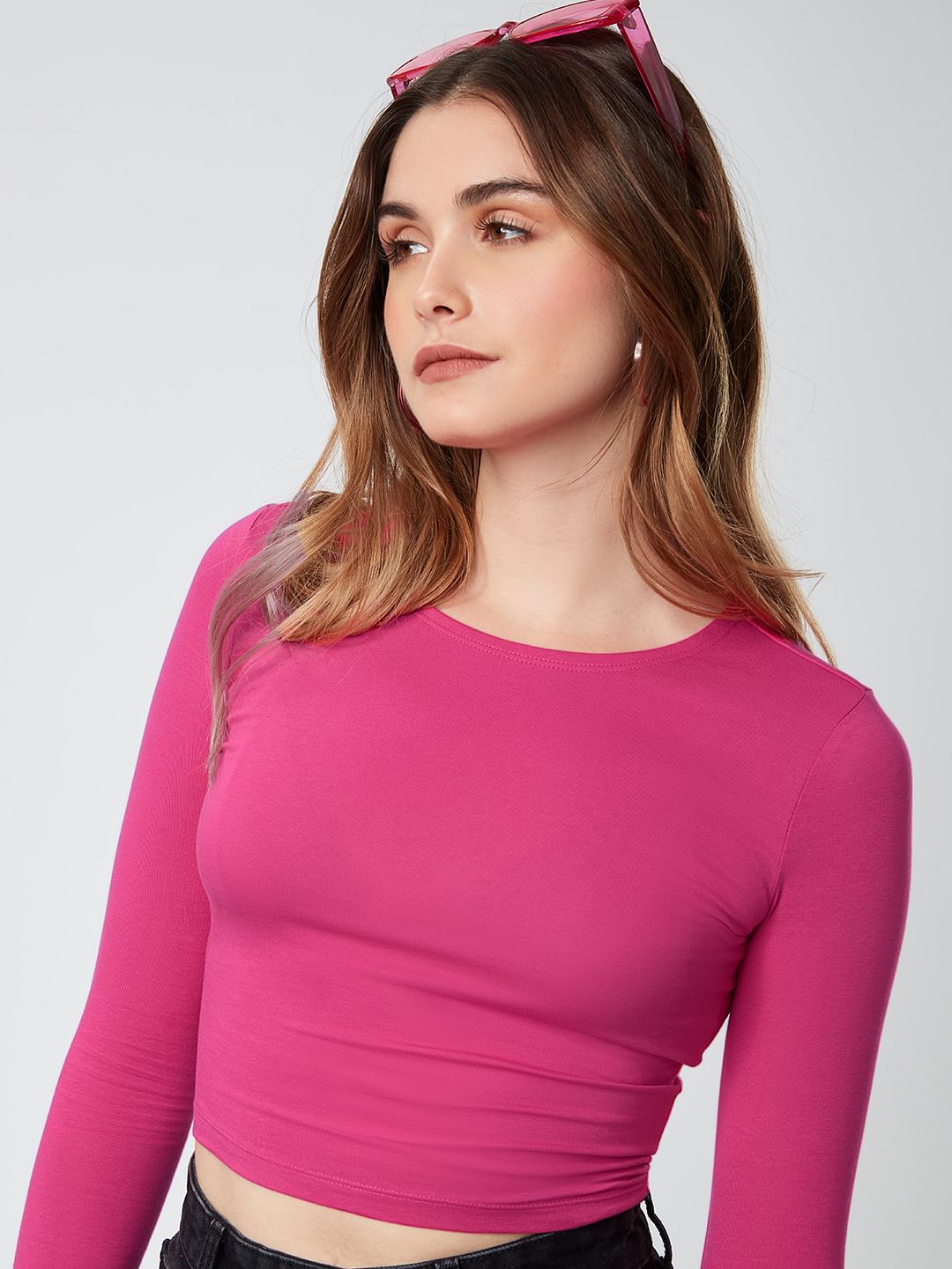 Solids: Hot Pink (Cropped Fit)