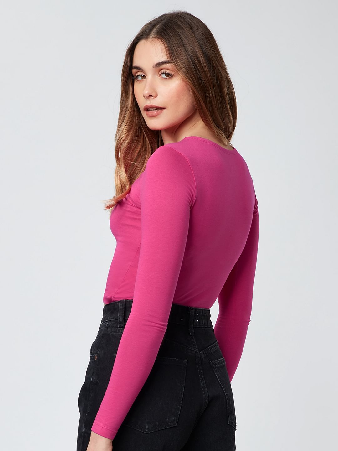 Solids: Hot Pink (Cropped Fit)