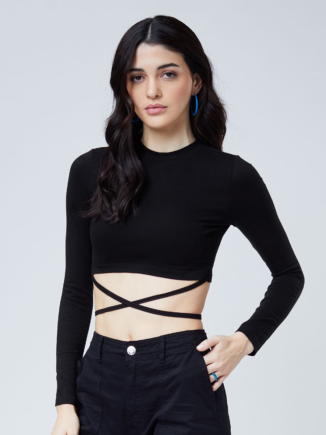 Solids: Black (Cropped Fit)