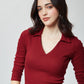 Solids: Brick Red (V-Neck)