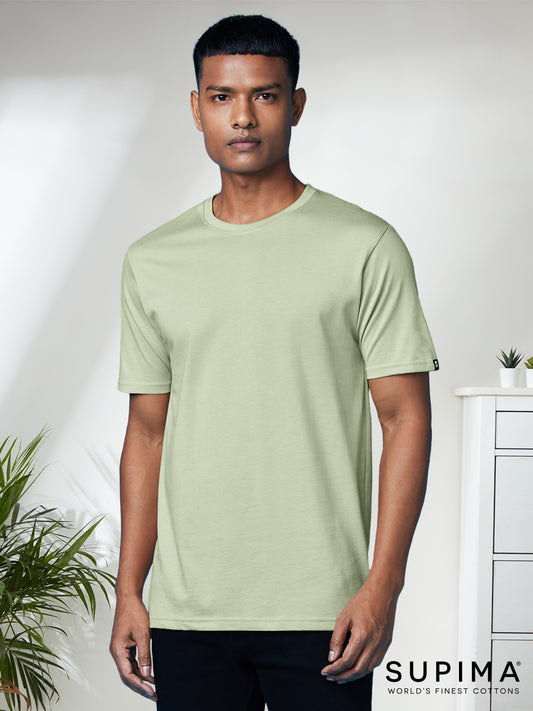 Supima Cotton Half Sleeve: Mint Green